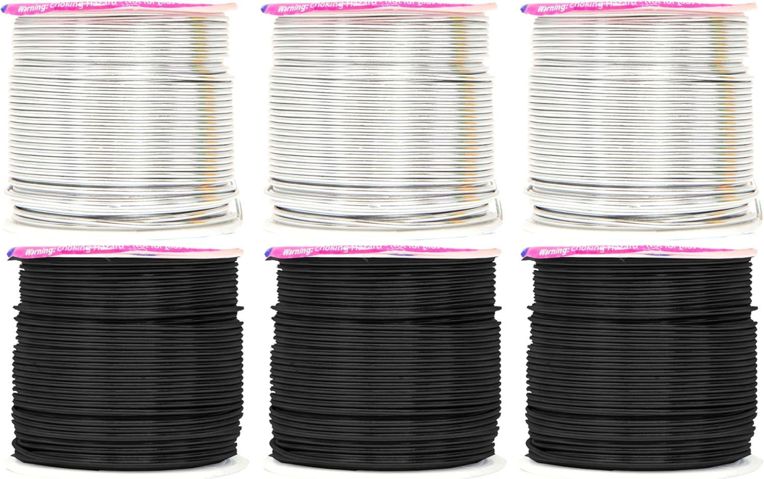 Mandala Crafts 16 Gauge Anodized Aluminum Craft Wire for Jewelry Making – 390 FT Colored Flexible Silver Black Wire - Bendable for Bonsai Armature Crafting Sculpting - Crafty Corner