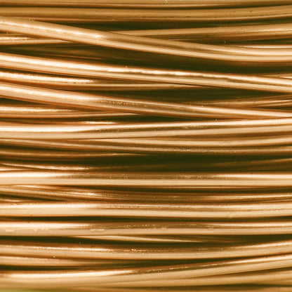 The Beadsmith Wire Elements Craft Wire – Tarnish Resistant, Soft Temper, Round, Gold Color – 1.3mm, 16 Gauge, 15 Foot Spool – Jewelry Making, Wire Wrapping, Floral, & Other DIY Crafts