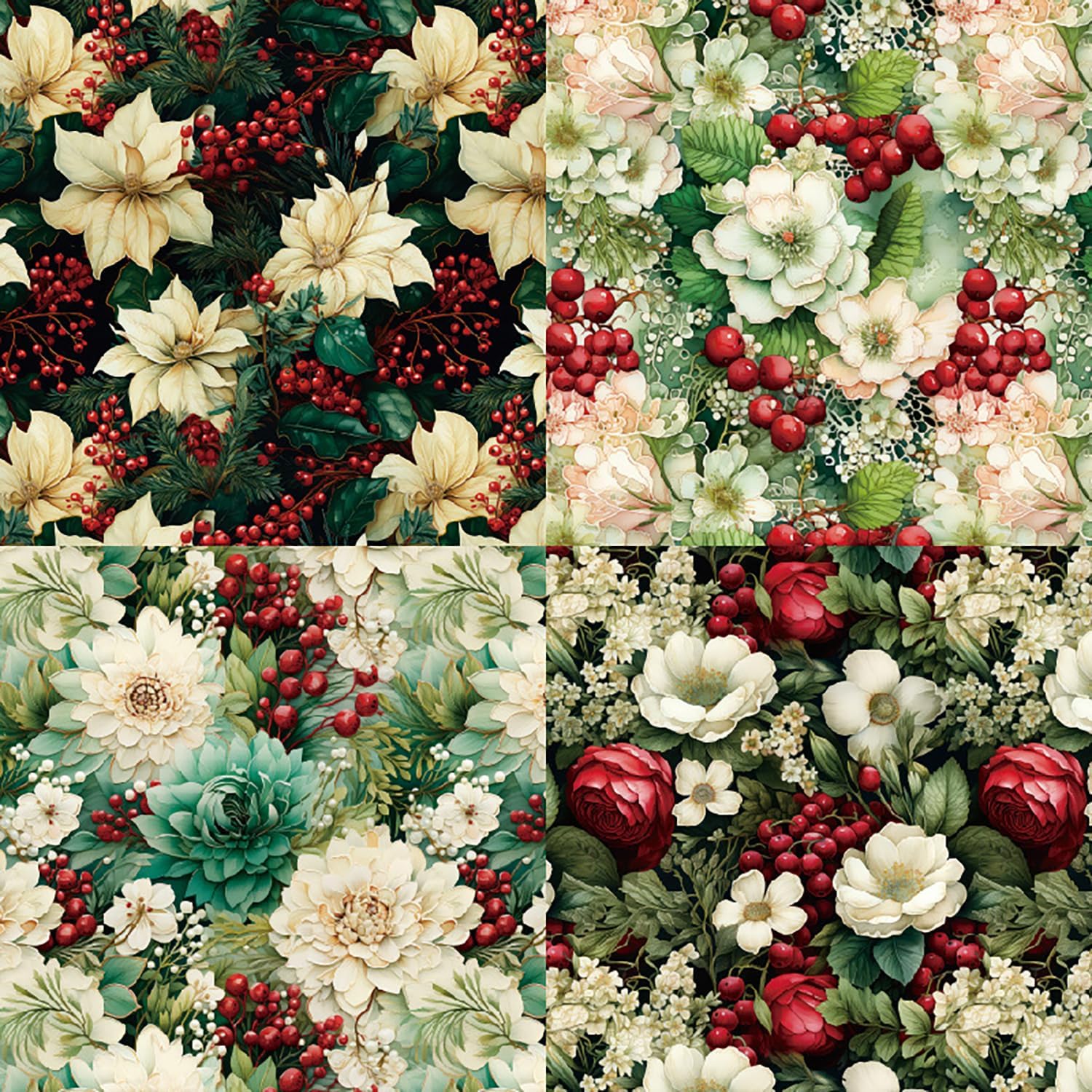 YASMEN Floral Scrapbook Paper Pad - Flower Patterned Cardstock Pads, 6x6 Single-Sided Craft Paper for Card Making, Scrapbooking, Greeting Cards, Junk Journal, Planners, Art Collage - 24 sheets - Crafty Corner