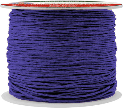 Mandala Crafts 1mm 109 Yards Indigo Cotton Waxed Cord for Jewelry Making Bracelet Cord Waxed String - Beading String Thread Jewelry Cords for Necklaces String