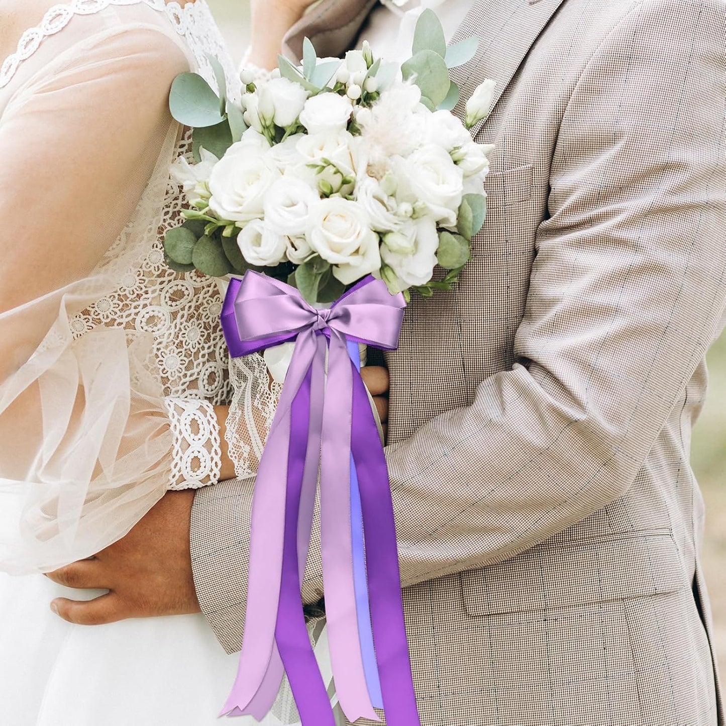 1-1/2 Inch Purple Satin Ribbons for Crafts, 6 Rolls Single-Faced Purple Assorted Ribbons for Gift Wrapping Flower Bouquet Wedding Invitations Bridal Shower Hair Bows Garland Party Decor - Crafty Corner