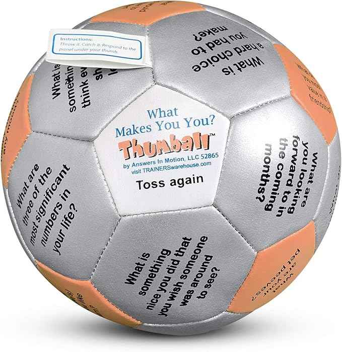 Trainers Warehouse 6" Thumball Collection, 32 Prompts for Conversation, Team Building, Relationship and Training