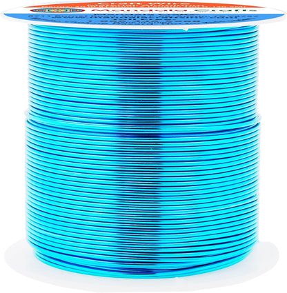 Mandala Crafts 20 Gauge Anodized Aluminum Craft Wire for Jewelry Making - 100 FT Colored Flexible Turquoise Wire - Bendable for Bonsai Armature Crafting Sculpting - Crafty Corner