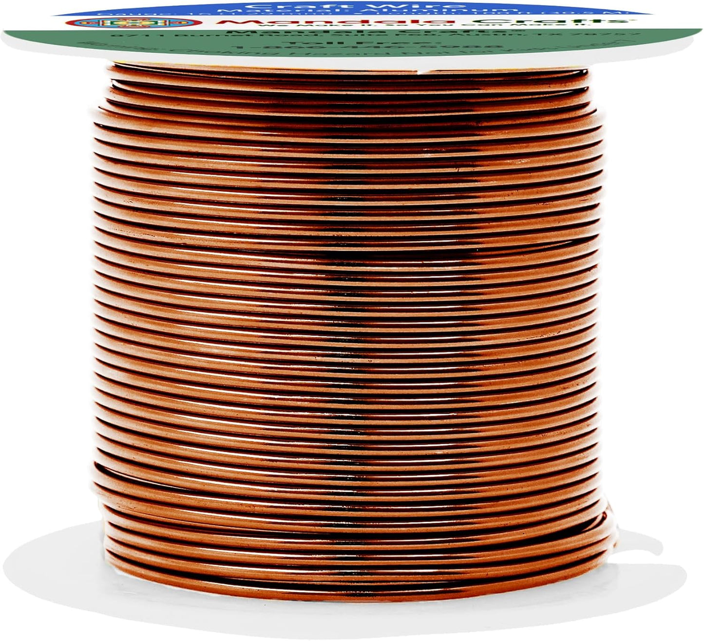 Mandala Crafts 16 Gauge Anodized Aluminum Craft Wire for Jewelry Making - 100 FT Colored Flexible Brown Wire - Bendable for Bonsai Armature Crafting Sculpting - Crafty Corner