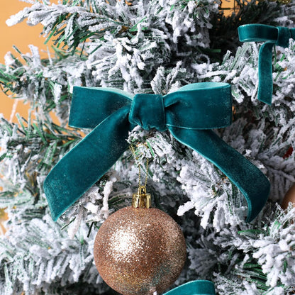LaRibbons Thin Velvet Ribbon 1 Inch x 25 Yards, Dark Blue Velvet Ribbon for Christmas Tree, Gift Wrapping, Wreath Bow, Outdoor Decoration - Crafty Corner