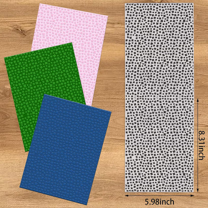 Threetols 3-D Textured Impressions Embossing Folder, Dot Background Embossing Folder for Card Making, Rain Frame DIY Plastic Scrapbooking Photo Album Card Paper DIY Craft Decor Template Mold