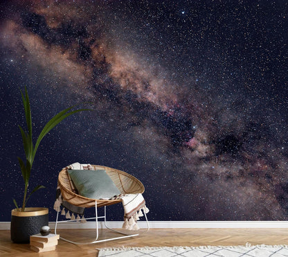 AFZEVEB-Galaxy Stars Wallpaper Wall murals for Ceiling 136"x96"(Not Peel and Stick)