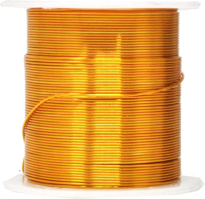 Mandala Crafts 22 Gauge Anodized Aluminum Craft Wire for Jewelry Making - 450 FT Colored Flexible Silver Copper Purple Gold Brown Red Wire - Bendable for Bonsai Armature Crafting Sculpting - Crafty Corner