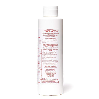 DiSorb Suction Canister Sterilizer Absorbent Powder - Absorbs Bodily Fluids & Blood - For Hospitals, Health Care Facilities, Veterinary Clinics - EPA Approved Solidifier - 1200cc -100 Bottles Per Case