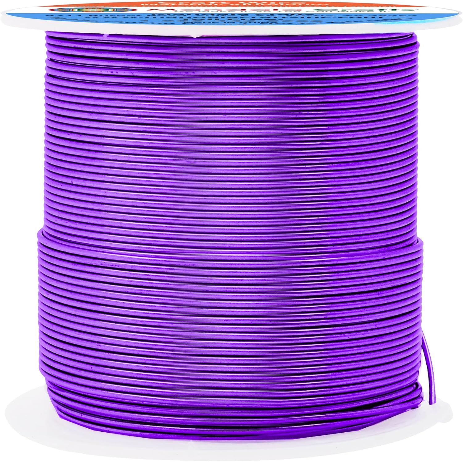 Mandala Crafts 20 Gauge Anodized Aluminum Craft Wire for Jewelry Making - 100 FT Colored Flexible Purple Wire - Bendable for Bonsai Armature Crafting Sculpting - Crafty Corner