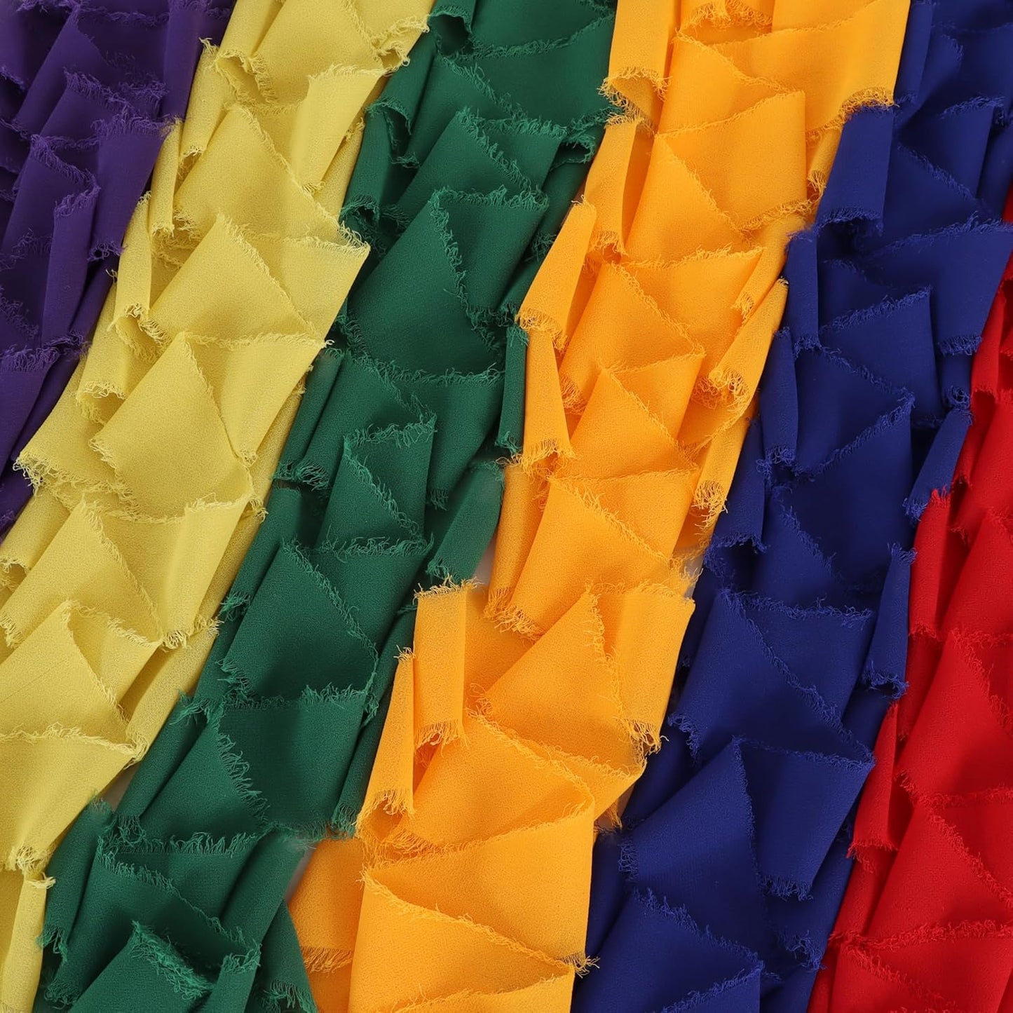 TONIFUL 6 Rolls Rainbow Set Chiffon Ribbon 1 1/2 Inch 5 Yards Fabric Silk for Gift Wrapping, Wedding Party Decoration, Flower Bouquet, Bows Making, DIY Crafts - Crafty Corner