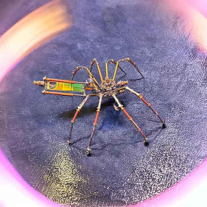 Metal Insect Spider Model Bug Sculpture Steampunk Mechanical 3D Puzzle Kits Craft Projects Hobby Kit Metal Building,Birthday Gifts, Ideas(Mechanical Spider A)