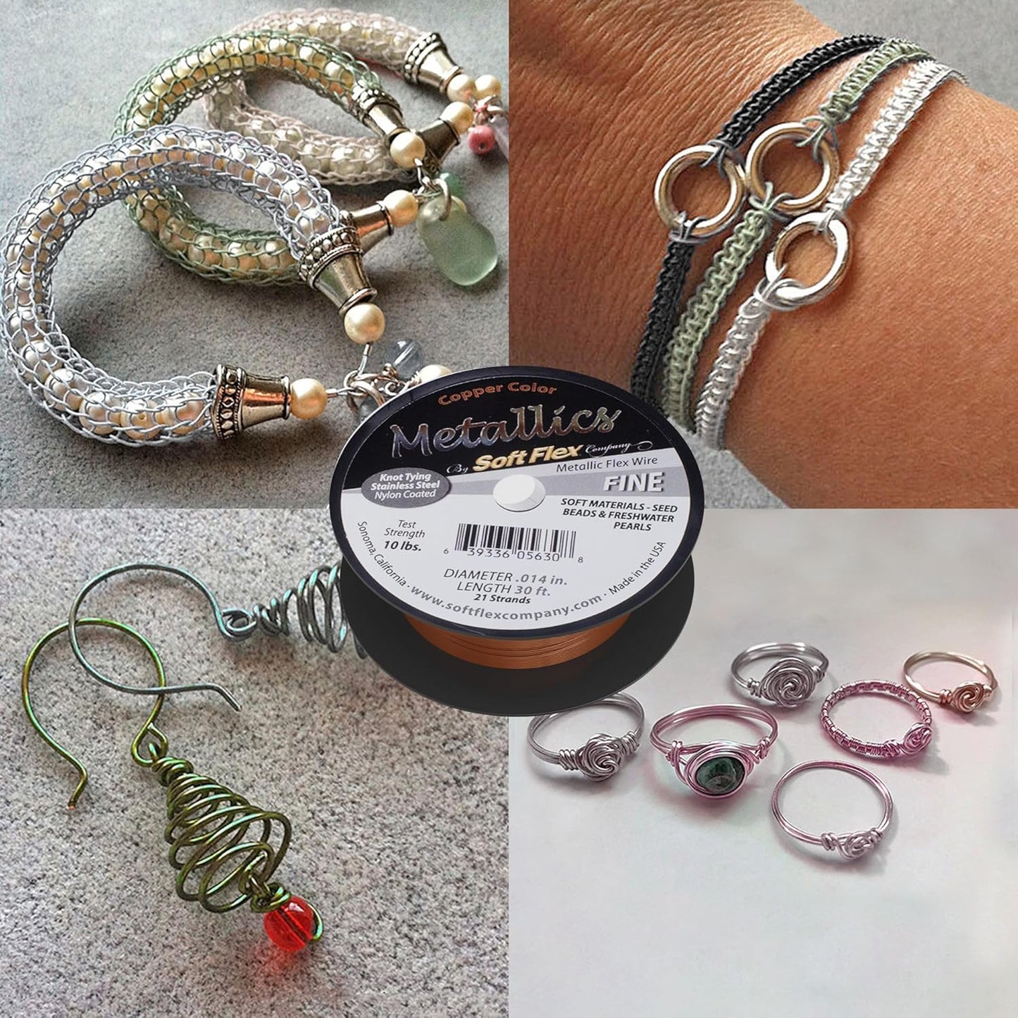 Soft Flex 21 Strand Beading Wire - Fine 0.14 Diameter - 30 Feet Design Wire - Crafty Corner