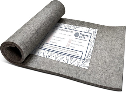 36" x 18" Wool Pressing Mat for Quilting | 100% Natural New Zealand Wool Ironing Mat for Quilters | Quilting Ironing Pad & Wool Pressing Pad for Sewing, Quilters & Craft Projects