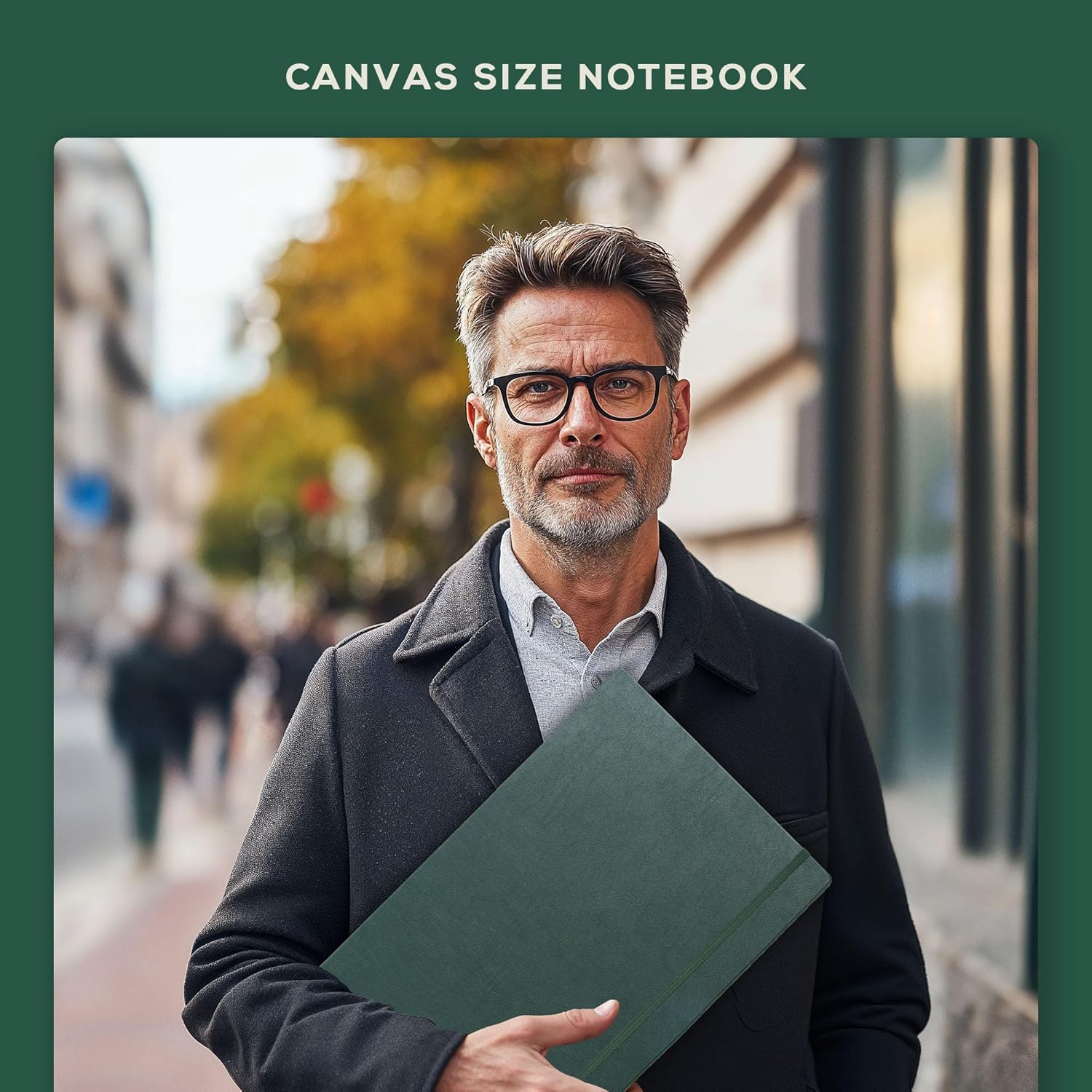 Beechmore Books A3 Sketchbook – 11.7x16.5 Premium Vegan Leather Bound Large Sketch Book Hardcover with 160 Thick 160gsm Perforated Ivory Pages, Blank Sketch Pad Gift Boxed Back Pocket Ribbon Bookmark - Crafty Corner
