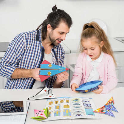 MOBYKE 238 Sheets Origami Paper, Oragami kit for Kids ages with 54 Patterns Projects, Double Sided Colored Blank Orgami Bulk Folding Book, Square Craft Patterned Papers Gift Set for Beginners Boy Girl - Crafty Corner