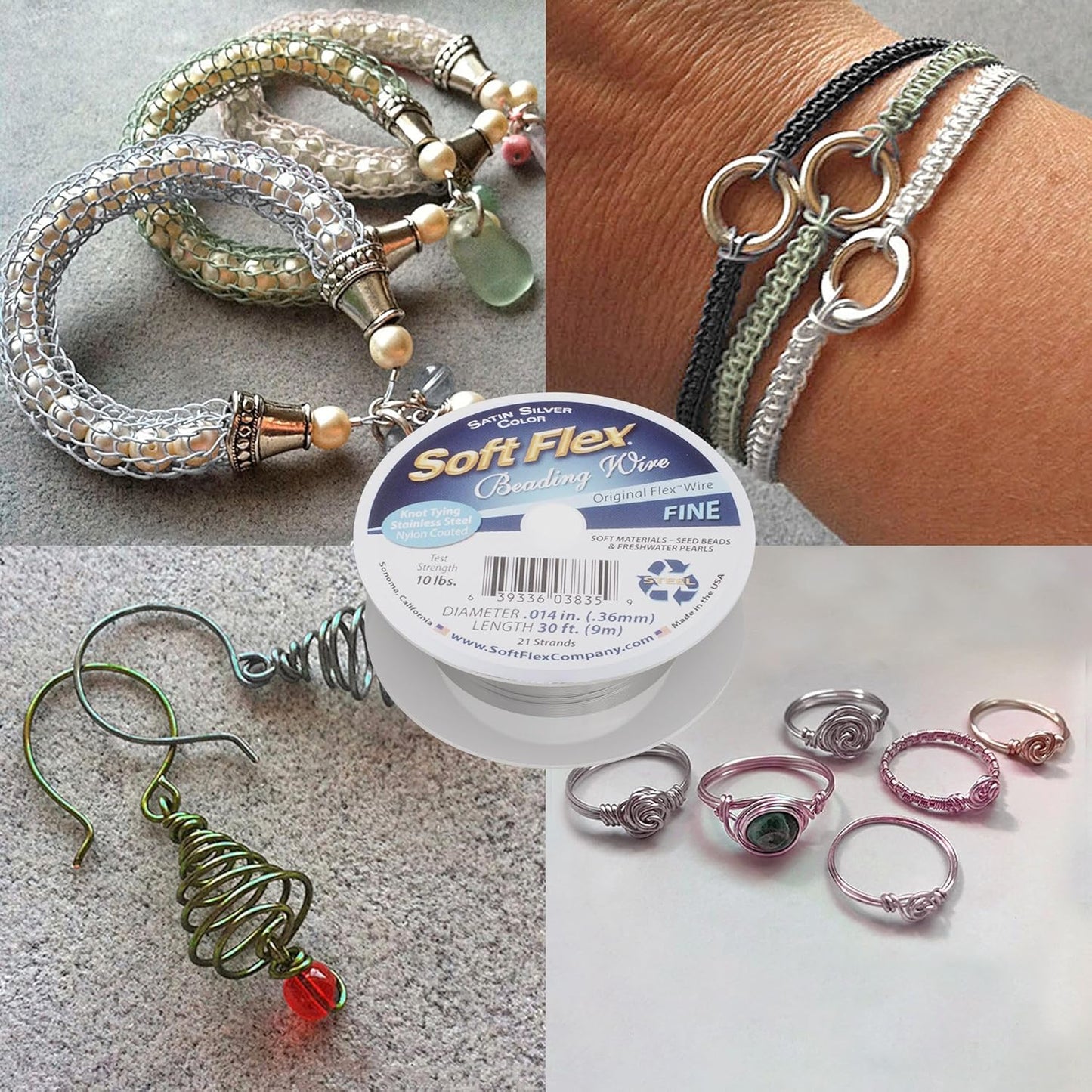 Soft Flex 21 Strand Beading Wire - Fine 0.14 Diameter - 30 Feet Design Wire - Crafty Corner