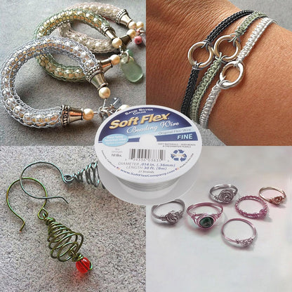 Soft Flex 21 Strand Beading Wire - Fine 0.14 Diameter - 30 Feet Design Wire - Crafty Corner
