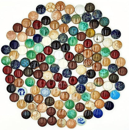 500g/1.1lb Random Color Irregular Ceramics Mosaic Tiles,DIY Making Creative Ceramic Mosaic Tiles for DIY Craft Plates Flowerpots Vases Cups Mosaic Making Supplies (Round 1)