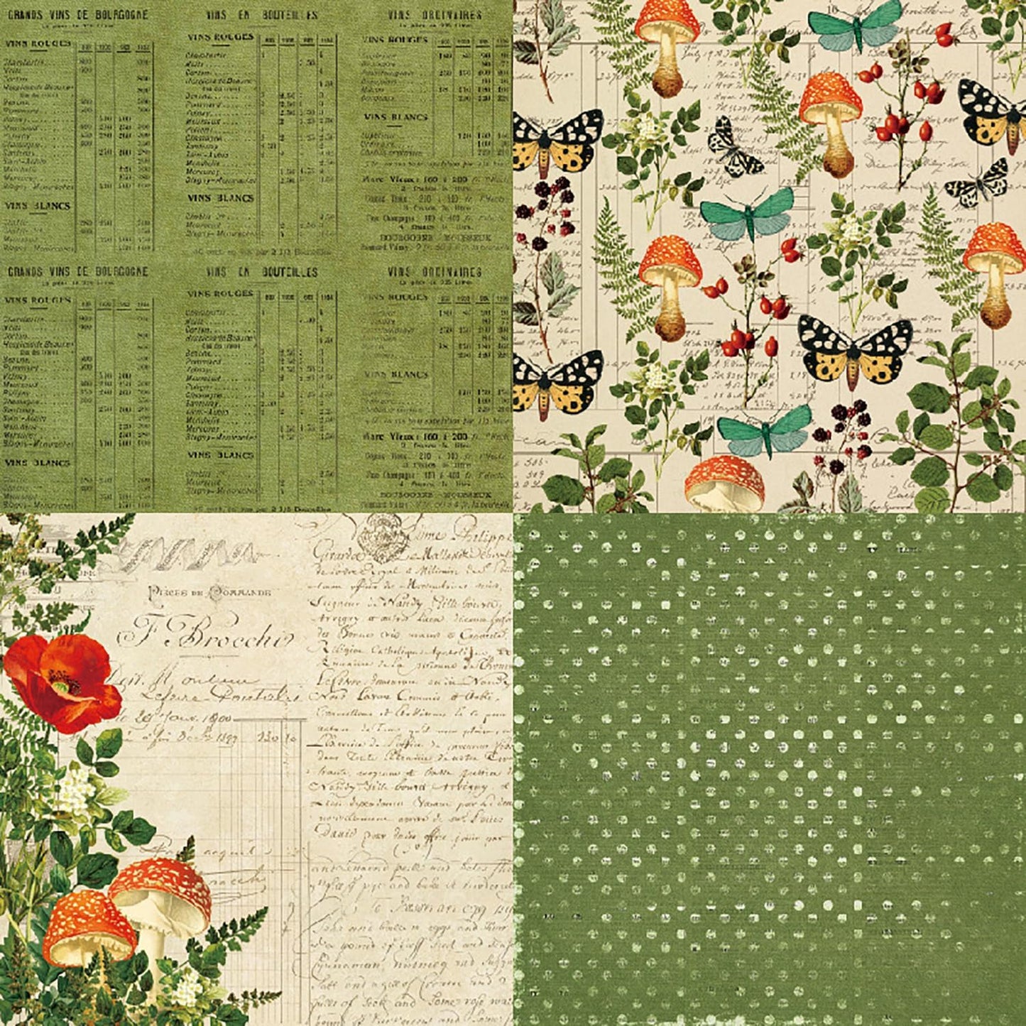 YASMEN Scrapbook Paper Pad 6x6, Vintage Patterned Cardstock, Single-Sided Decopodge, DIY Decorative Craft Paper, Scrapbooking Junk Journal Gift Card Making Supplies - 24 Sheets - Crafty Corner