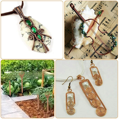 12 Gauge/ 2.0 mm 49 Feet 1 Pound 99.9% Dead Soft Copper Wire for Electroculture Gardening, Jewelry Making, Beading, Science Projects, DIY Artwork