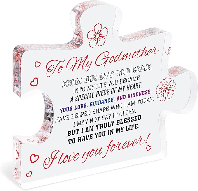 Godmother Gifts from Godchild, Godmother Gift for Women, Mothers Day Gifts for Godmother, God Mother Gifts Birthday Christmas Gift for Godmom Madrina