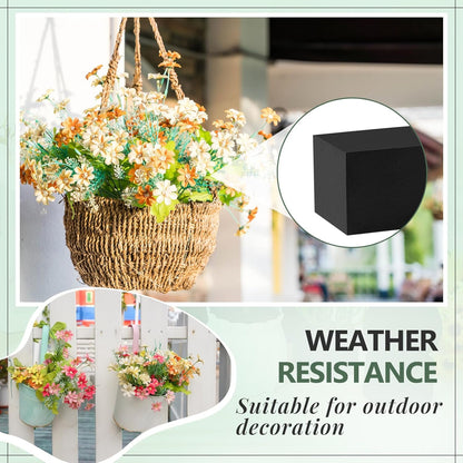 Lallisa 8 Pcs Reusable Floral Foam Blocks Water Weather Resistant Dry Floral Foam for Artificial Flower Arrangements Outdoor Flower Boxes Outside Hanging Planters Wedding Home Decor (4 x 4 x 3'')