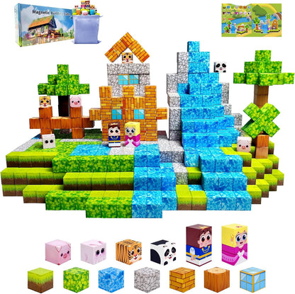 100PCS Magnetic Building Blocks for Kids: 1" Magnetic Cubes, Magnet Building Blocks for Kids Ages 8-12, Pixy Blocks STEM Toys for Boys & Girls,Christmas Birthday Gifts for Toddler Ages 3+ - Crafty Corner
