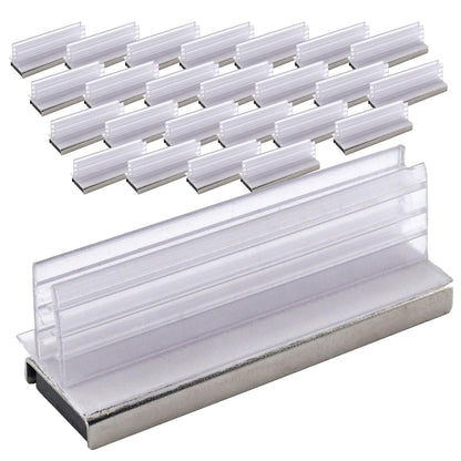 Master Magnetics Magnetic Sign Holder Pack - Magnetic Sign Holders for Door Frames, Metal Shelves, Whiteboards - Powerful Magnet - Retail EZ Grip Holder - 3" L x 1" W x 1.13" H - 25-Pack