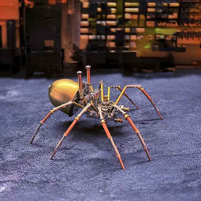 3D Puzzle Metal Model Kits Spider DIY Projects Hobby Kit,Arts & Crafts Making Metal Building Christmas Birthday Gifts (Mechanical Spider E)