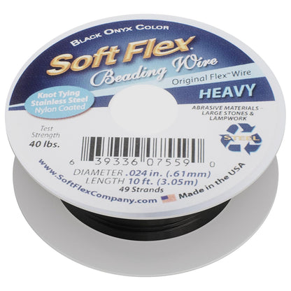 Soft Flex 49 Strand Beading Wire - Heavy 0.24 Diameter - 10 Feet Nylon Design Wire - Crafty Corner