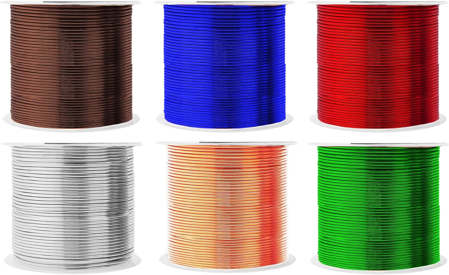 Mandala Crafts 18 Gauge Anodized Aluminum Craft Wire for Jewelry Making - 450 FT Colored Flexible Silver Copper True Blue Brown Red Kelly Green Wire - Bendable for Bonsai Armature Crafting Sculpting - Crafty Corner