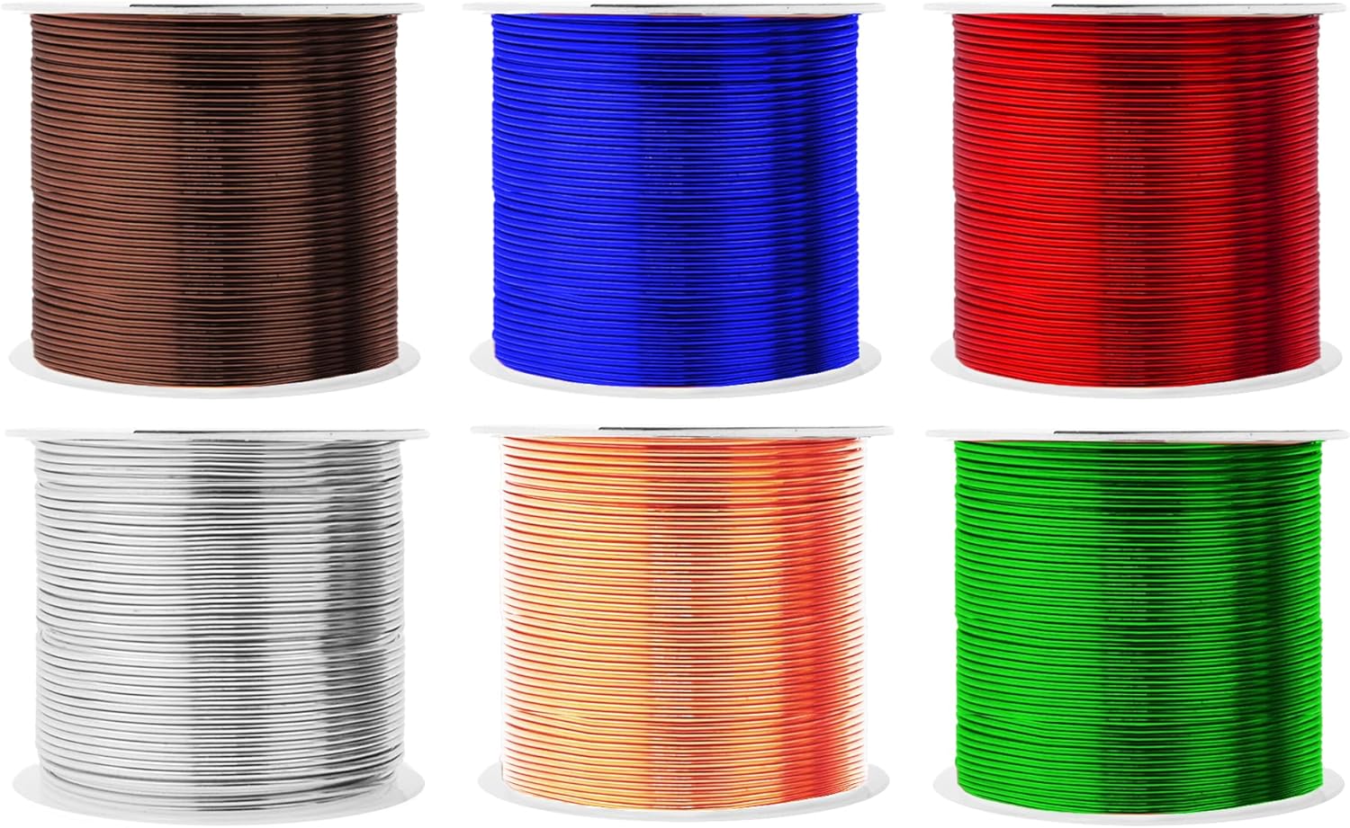 Mandala Crafts 18 Gauge Anodized Aluminum Craft Wire for Jewelry Making - 450 FT Colored Flexible Silver Copper True Blue Brown Red Kelly Green Wire - Bendable for Bonsai Armature Crafting Sculpting - Crafty Corner