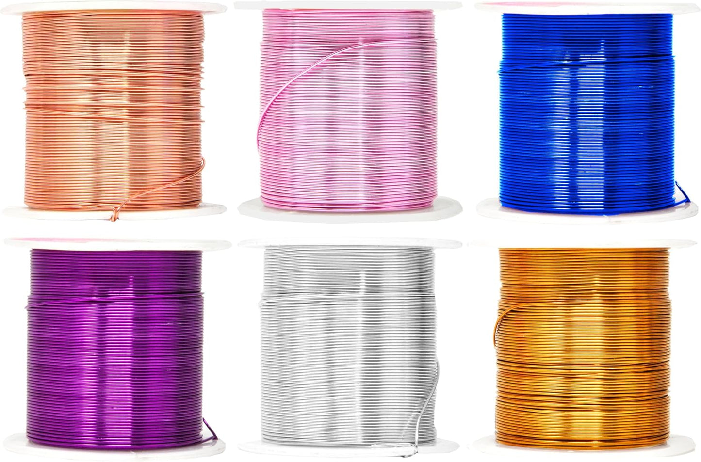 Mandala Crafts 14 Gauge Anodized Aluminum Craft Wire for Jewelry Making – 330 FT Colored Flexible Silver Copper Gold True Blue Purple Pink Wire - Bendable for Bonsai Armature Crafting Sculpting - Crafty Corner