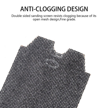 SCOTTCHEN Drywall Sanding Screen Mesh Sheet 4-3/16" x 11-1/4" Grit #80-12pcs