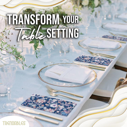 Trendables Floral Napkins for decoupage 200 Pcs 3 Ply floral paper napkins decorative Guest Towels Disposable Bathroom, Flower Design For Tea Party Decorations, Dinners & Weddings