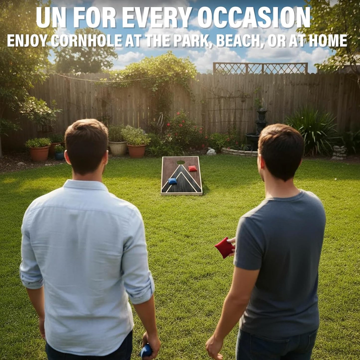 4×2FT Cornhole Board Set,Wooden Corn Hole Games for Adults Bean Bag Toss Game Set, with Corn Hole Bags Set 8,2 Cornhole Boards and a Carrying Case for Wedding/Party/Outdoor/Hiking/Yard