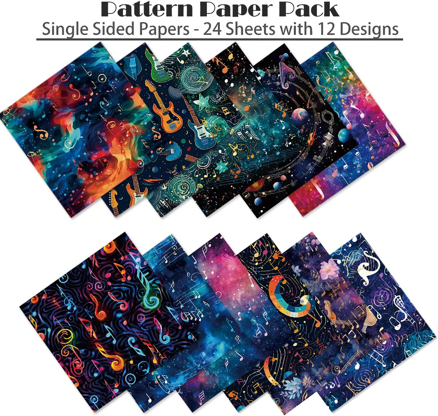 YASMEN 6"x6" Scrapbook Paper Pad - 24 Sheets of Patterned Cardstock for Card Making, Scrapbooking, Junk Journal, DIY Gift Cards - Single-Sided Decopodge Decorative Craft Paper - Crafty Corner