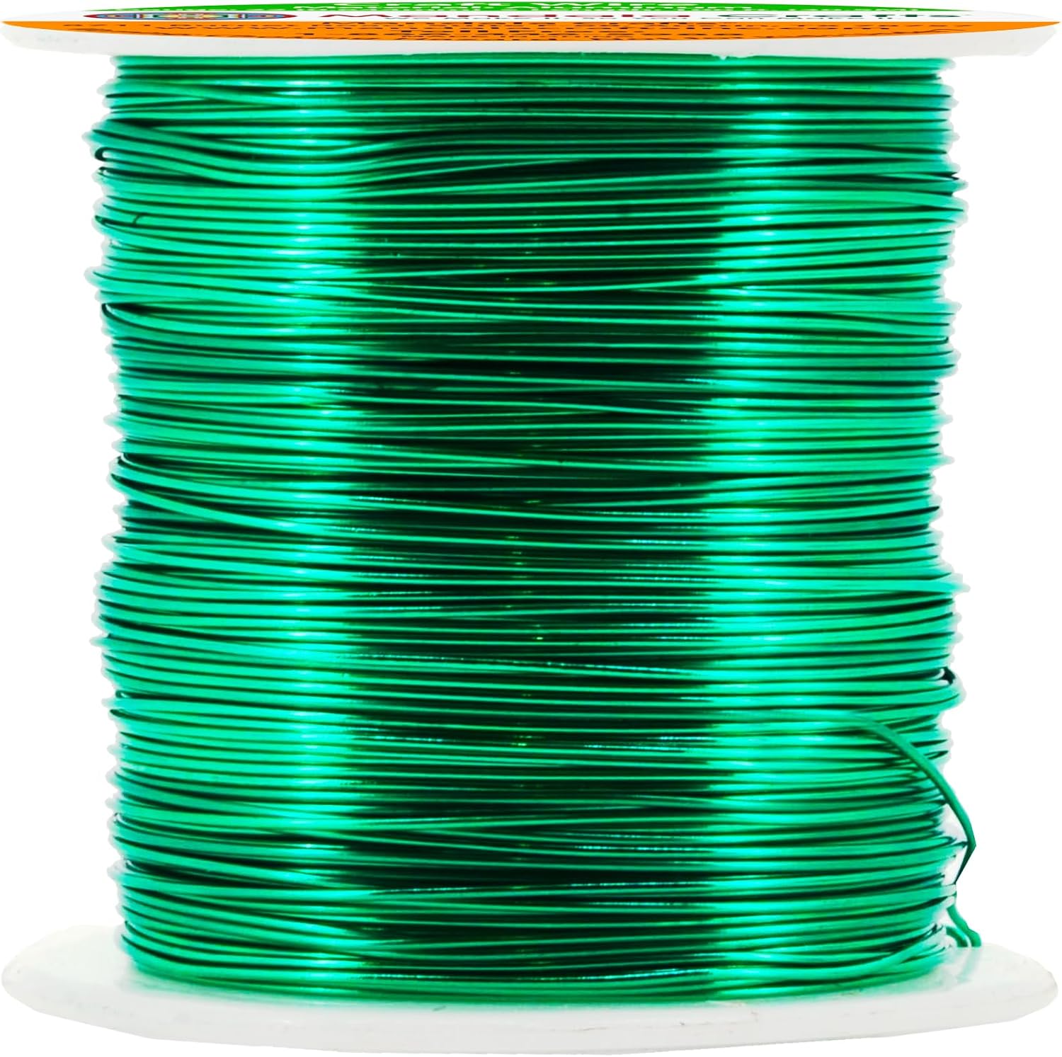 Mandala Crafts 22 Gauge Anodized Aluminum Craft Wire for Jewelry Making - 100 FT Colored Flexible Kelly Green Wire - Bendable for Bonsai Armature Crafting Sculpting - Crafty Corner