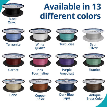 Soft Flex 49 Strand Beading Wire - Medium 0.19 Diameter - 100 Feet Nylon Design Wire - Crafty Corner