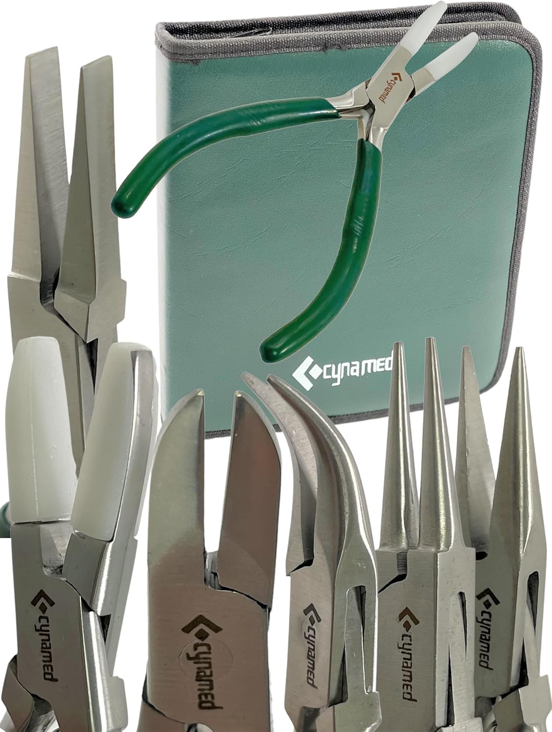 Premium 7-Pcs Jewelers Pliers Set Jewelry Tools Kit -Jewelry Making Pliers Tools with Needle Nose Pliers/Chain Nose Pliers, Round Nose Pliers, Nylon Jaw Pliers, Wire Cutter, Bent Nose Pliers With Case - Crafty Corner