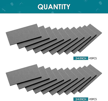 bestarc Welding Coupons, 2×4" Mild Steel Welding Kit, 11 Gauge Welding Plate DIY Cuboid, Welding Practice for MIG TIG Gas Arc Stick and Wirefeed (20 PCS)