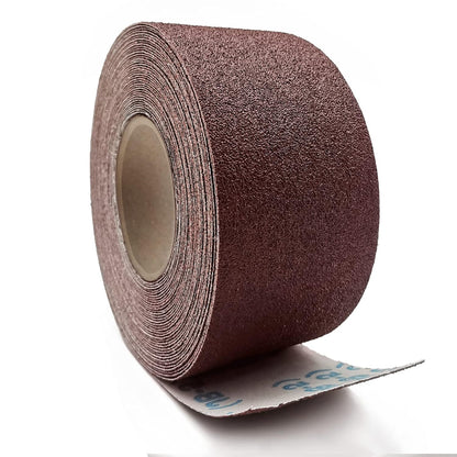 60 Grit Sandpaper Roll, 3 Inch x 49 Feet Emery Cloth Roll Aluminum Oxide Abrasive Paper Roll Continuous Sandpaper for Metalworking, Woodworker, Furniture Repair, Sanding Automotive Plumbing