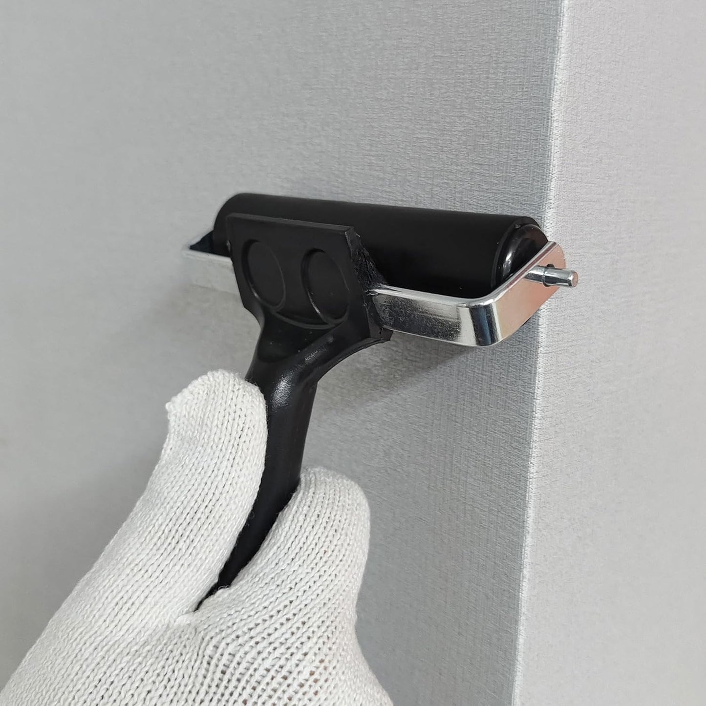 Printmaking Brayers，Rubber Roller, Brayer Ideal for Anti Skid Tape Construction Tools, Print, Ink and Stamping Tools,Crafting, Hard Rubber Roller Brayers, Vinyl Roller Ink Paint Brush (3.9in)