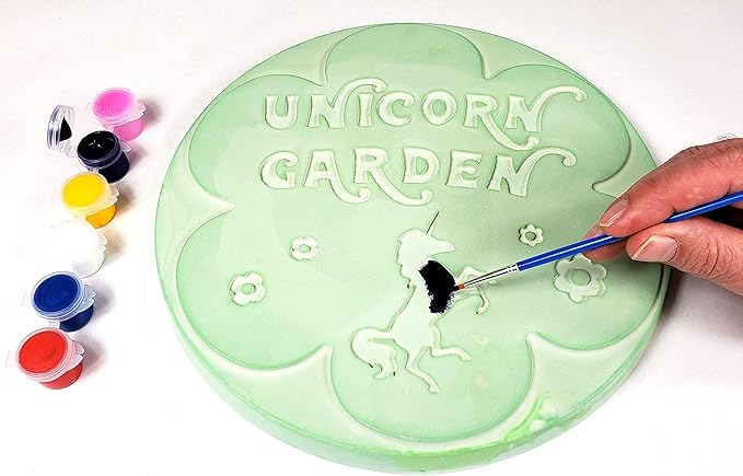 Perfect Craft Flower Garden Customizable Stepping Stone Cast & Paint Kit with Perfect Cast Casting Material