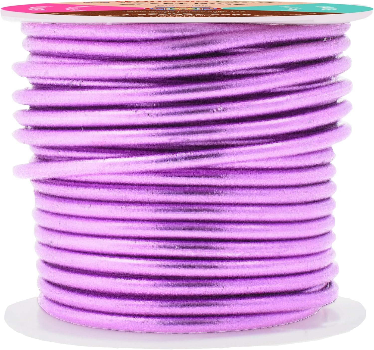 Mandala Crafts 10 Gauge Anodized Aluminum Craft Wire for Jewelry Making - 32 FT Colored Flexible Violet Wire - Bendable for Bonsai Armature Crafting Sculpting - Crafty Corner