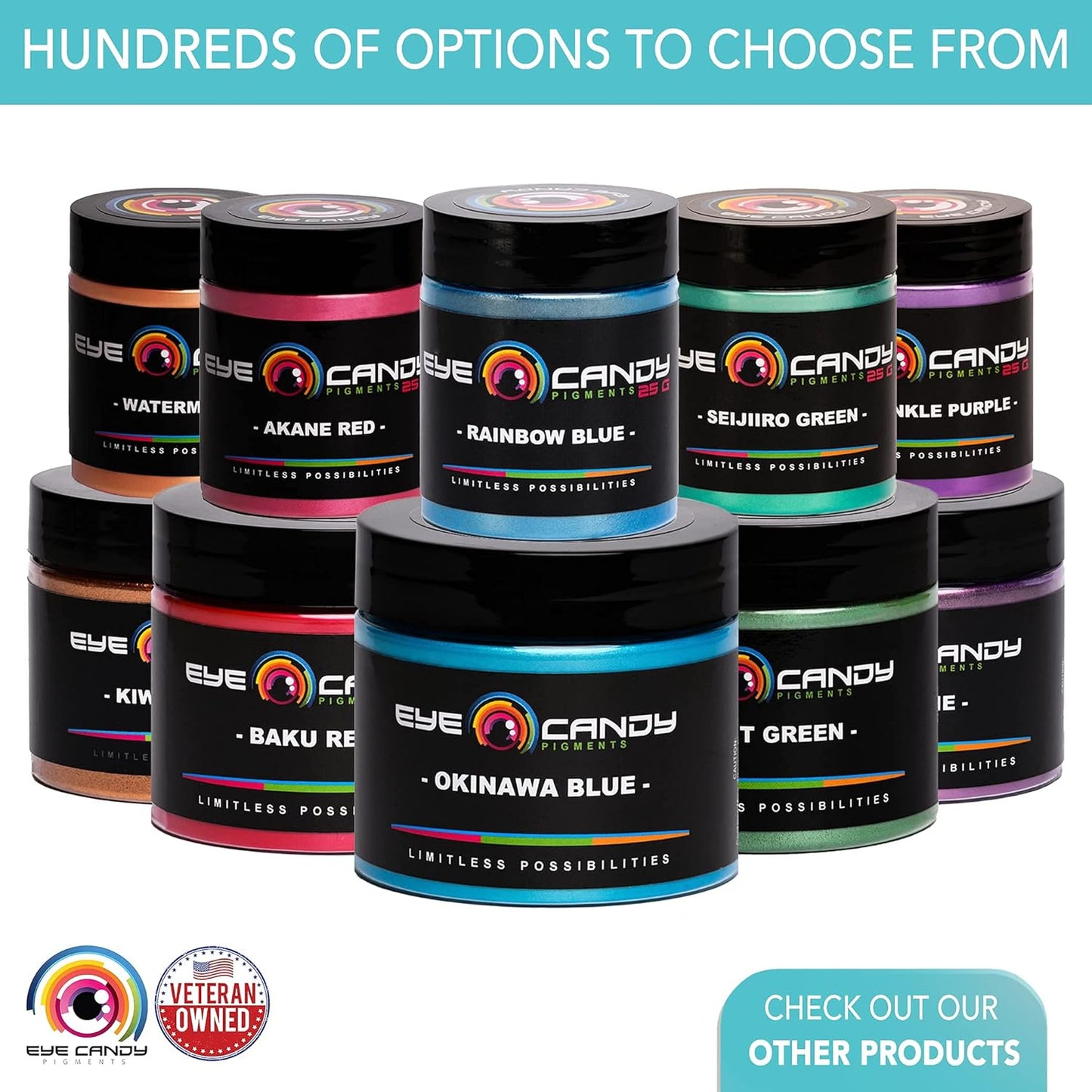Eye Candy Premium Mica Powder Pigment “Glimmer White” (25g) Multipurpose DIY Arts and Crafts Additive | Woodworking, Bath Bombs, Resin, Epoxy, Soap, Nail Polish (Glimmer Ghost White, 25G)
