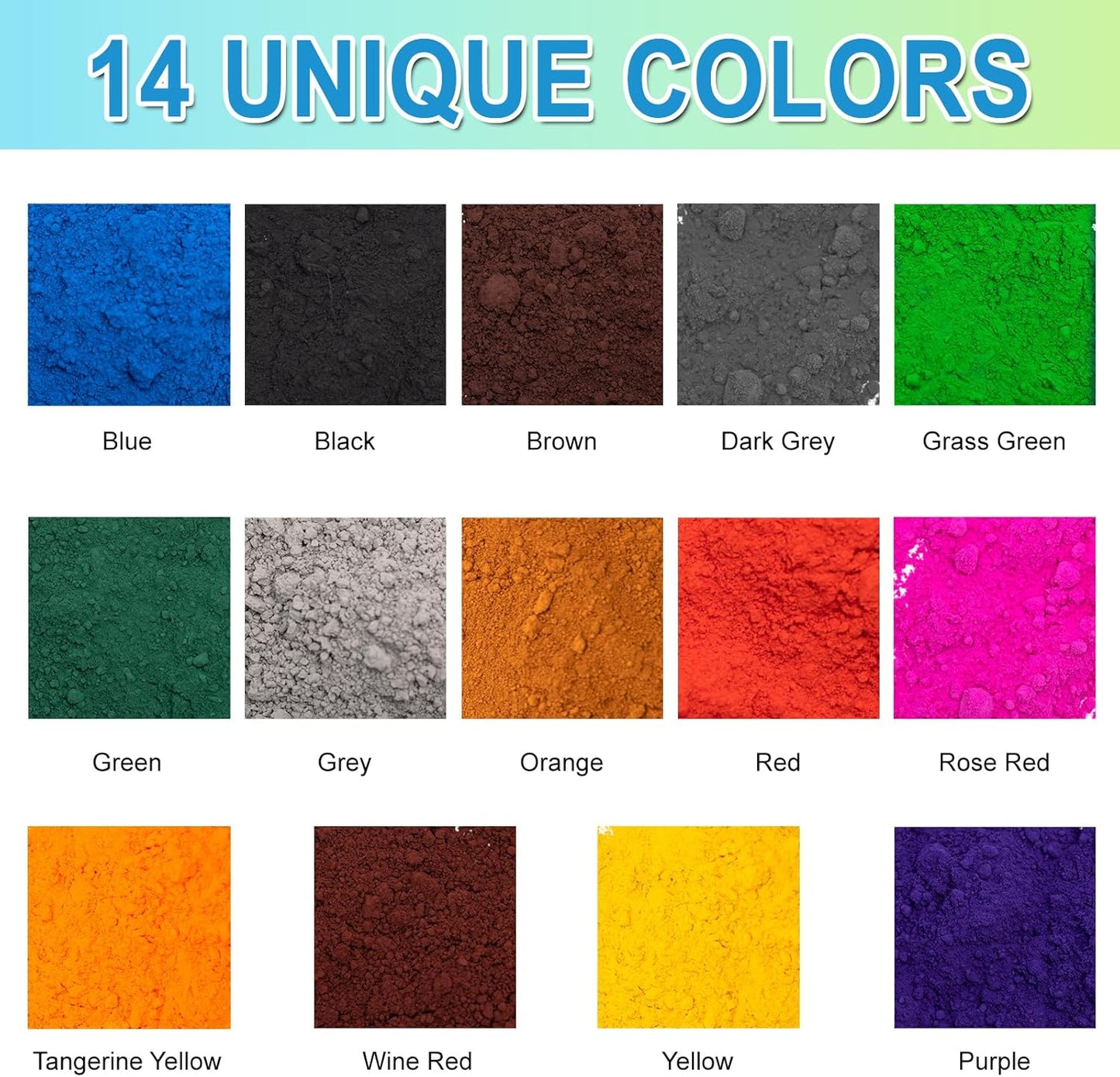 GOODTAKE Grey Iron Oxide Pigment Powder for Concrete, Cement Dye Color for Pastel Tile Paint, Mortar Grout (Grey, 4 oz)