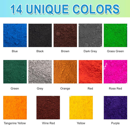 GOODTAKE Grey Iron Oxide Pigment Powder for Concrete, Cement Dye Color for Pastel Tile Paint, Mortar Grout (Grey, 4 oz)