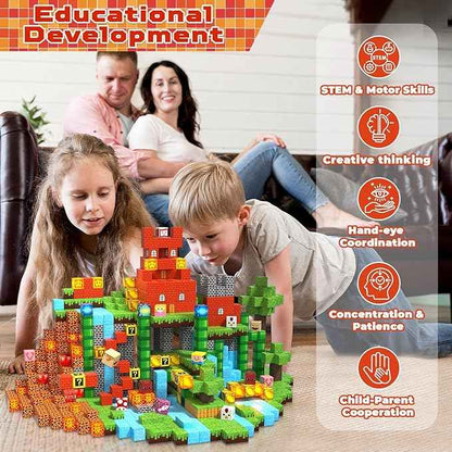 200PCS Magnetic Blocks with Light Blocks - Magnetic Blocks for Kids Ages 4 5 6 7 8, Magnetic Building Cubes, Magnetic Building Block, Christmas Birthday Gifts for 3-10 Years Old Boy Girls, STEM Toy